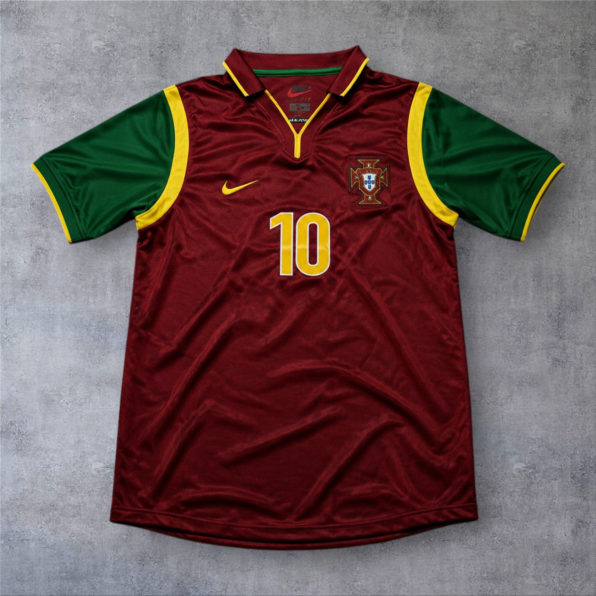 Rui Costa 10 Portugal Home 1998 retro football shirt
