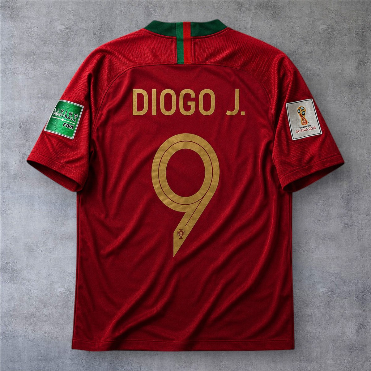 Diogo Jota 9 Portugal Home 2018 World Cup retro football shirt