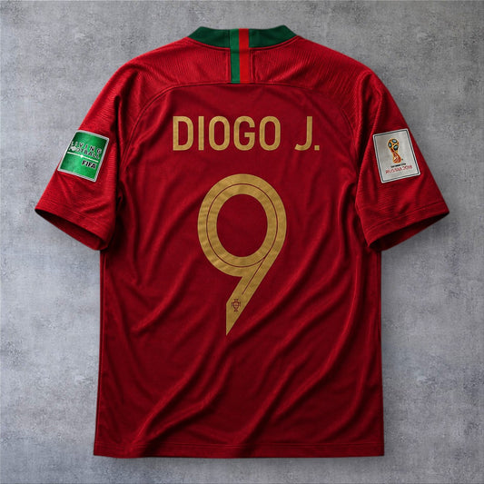 Diogo Jota 9 Portugal Home 2018 World Cup retro football shirt
