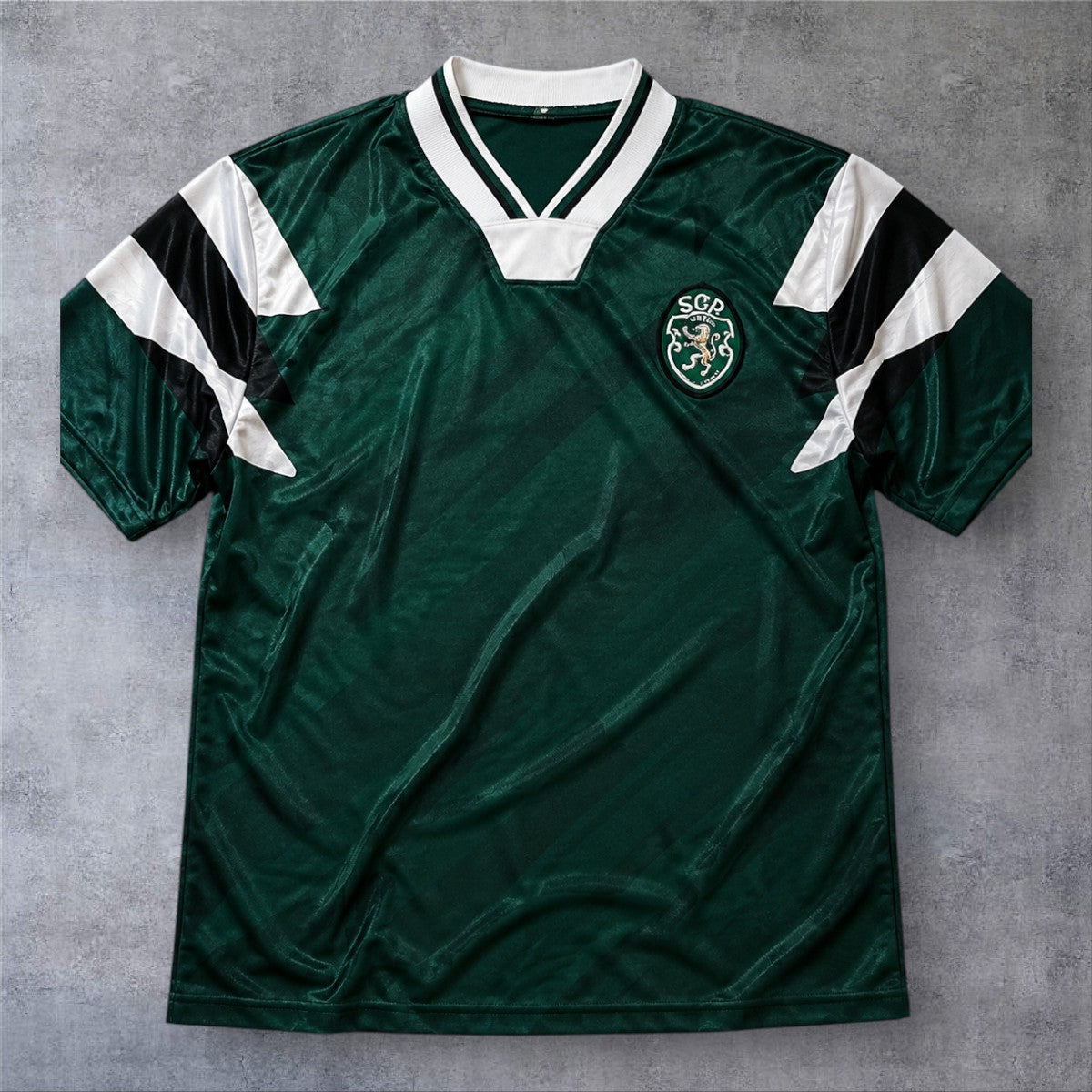 Figo 7 Sporting 1990 Home retro football shirt