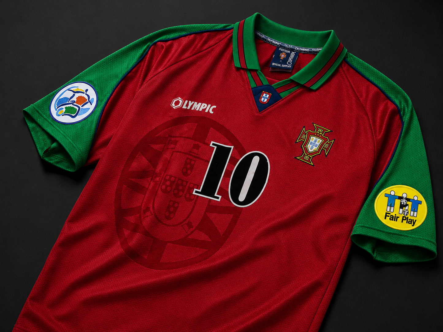 Rui Costa 10 - Portugal Home 1996 Euro