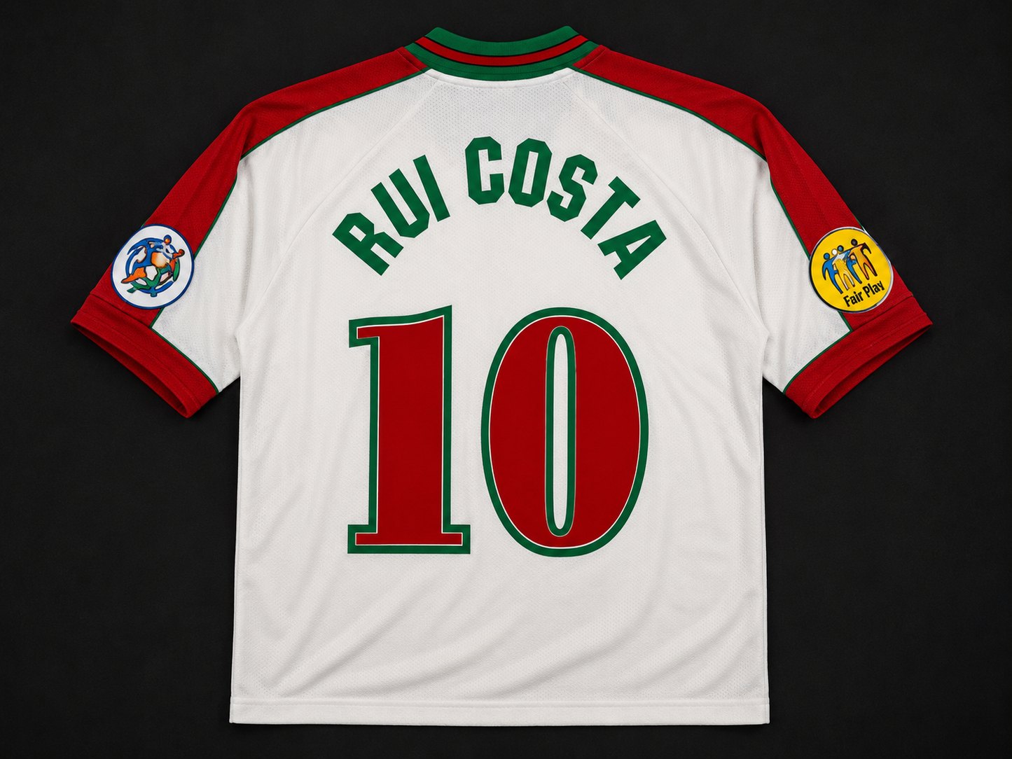 Rui Costa 10 - Portugal Away 1996 Euro