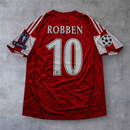 Robben 10 Bayern Home 2010/11 Champions League retro football shirt