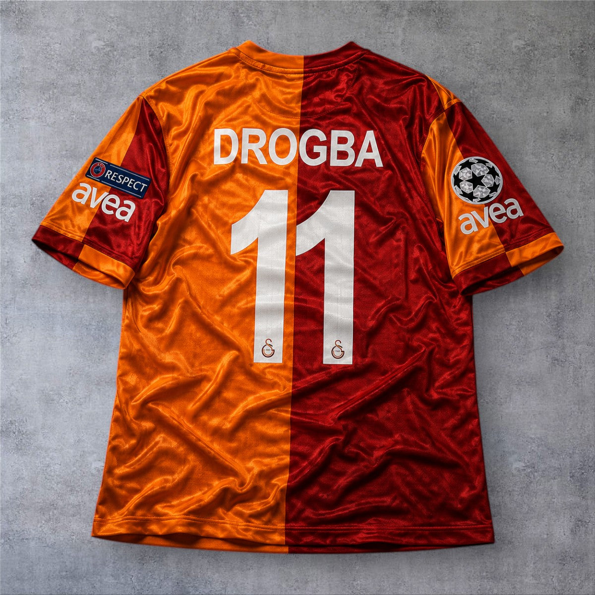 Drogba 11 Galatasaray Home 2013/14 Champions League retro football shirt