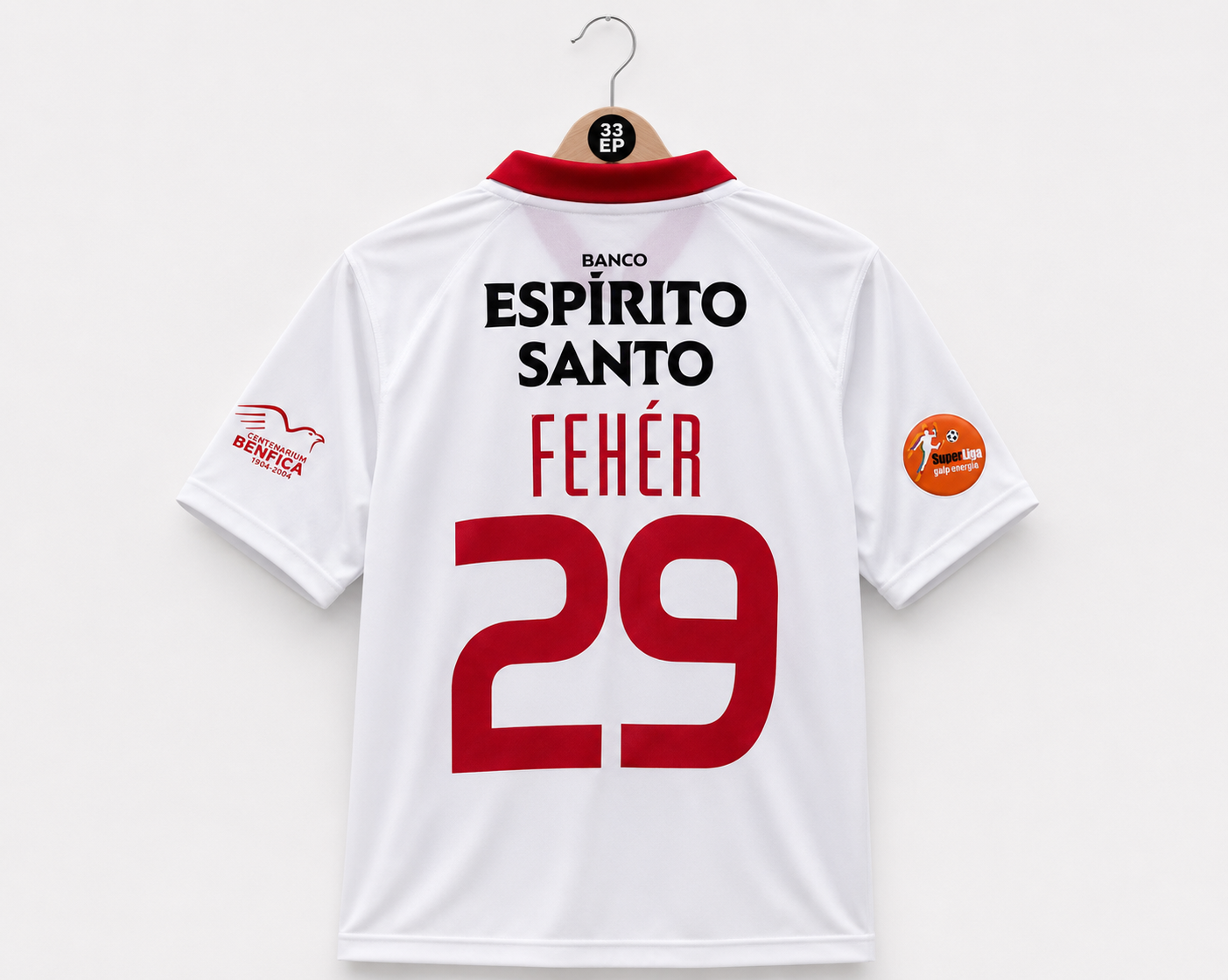 Fehér 29 - SL Benfica Away 2004/05 Liga Portugal