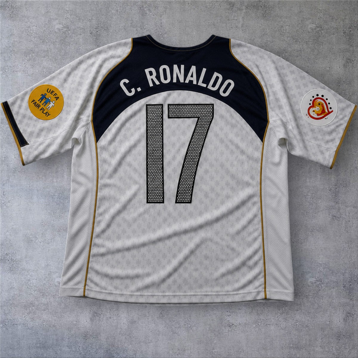 Ronaldo 17 Portugal Away 2004 Euro retro football shirt