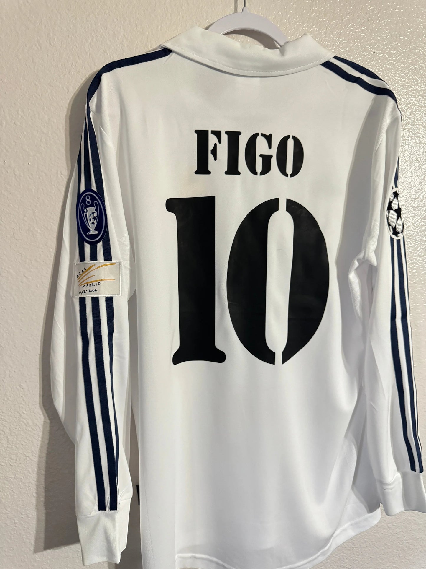 Figo 7 - Real Madrid 2001/2002 Home Champions League  - COPIE