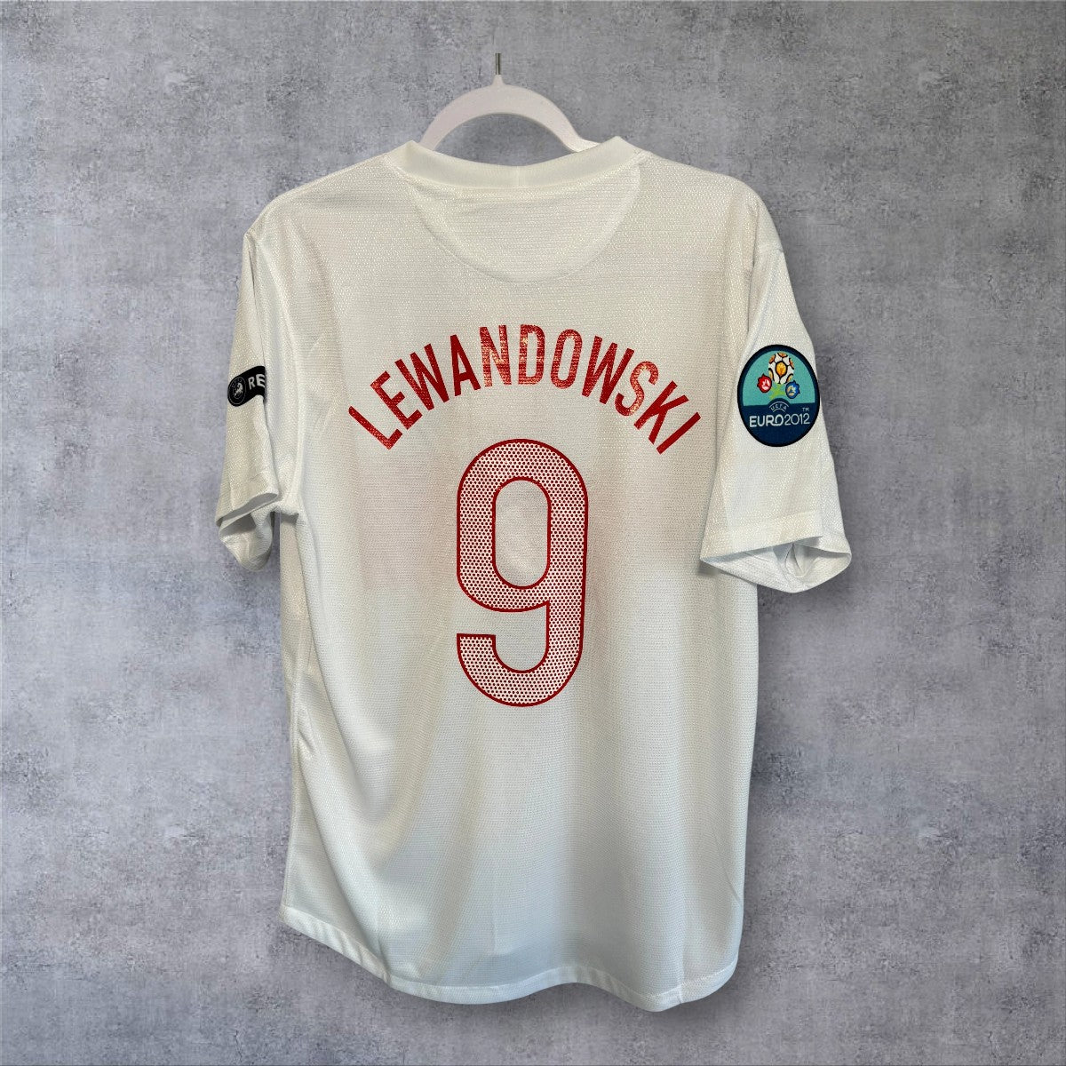 Lewandowski 9 Poland Euro 2012 retro football shirt