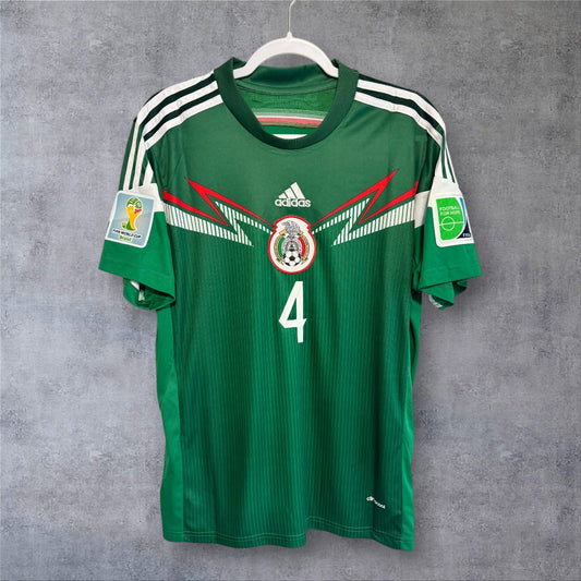 Rafa Márquez 4 Mexico Home 2014 World Cup retro football shirt