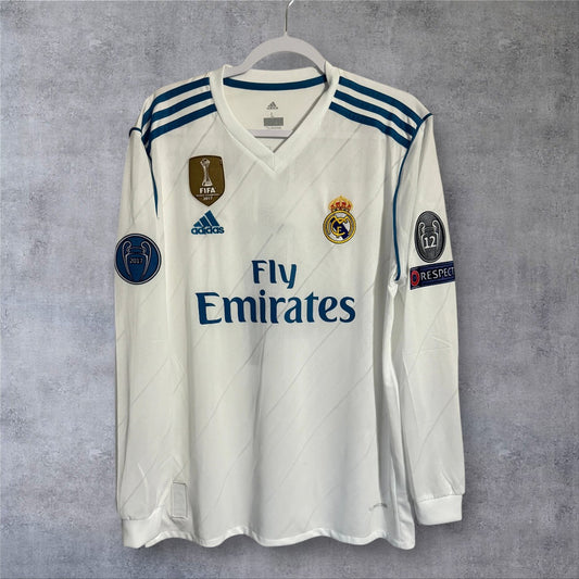 Sergio Ramos 4 Real Madrid 2017/18 Home Champions League retro football shirt