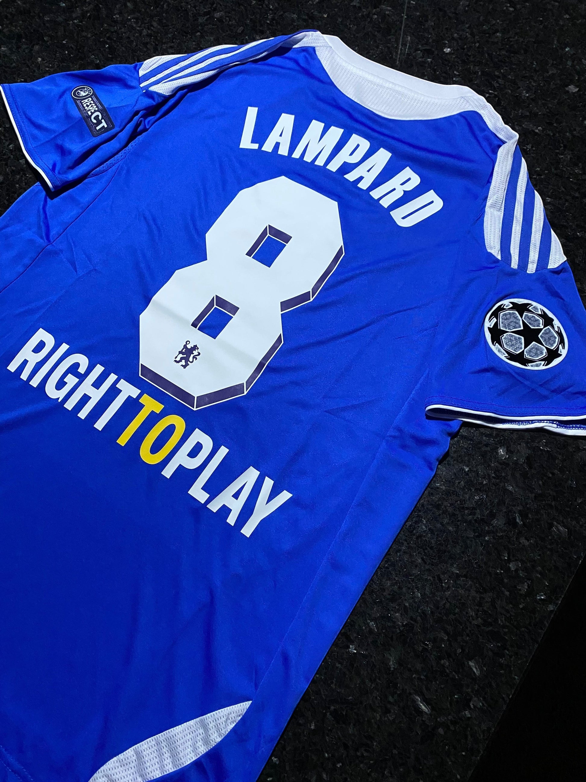 Frank Lampard Chelsea Champions League Final Munich 2012 retro football shirt