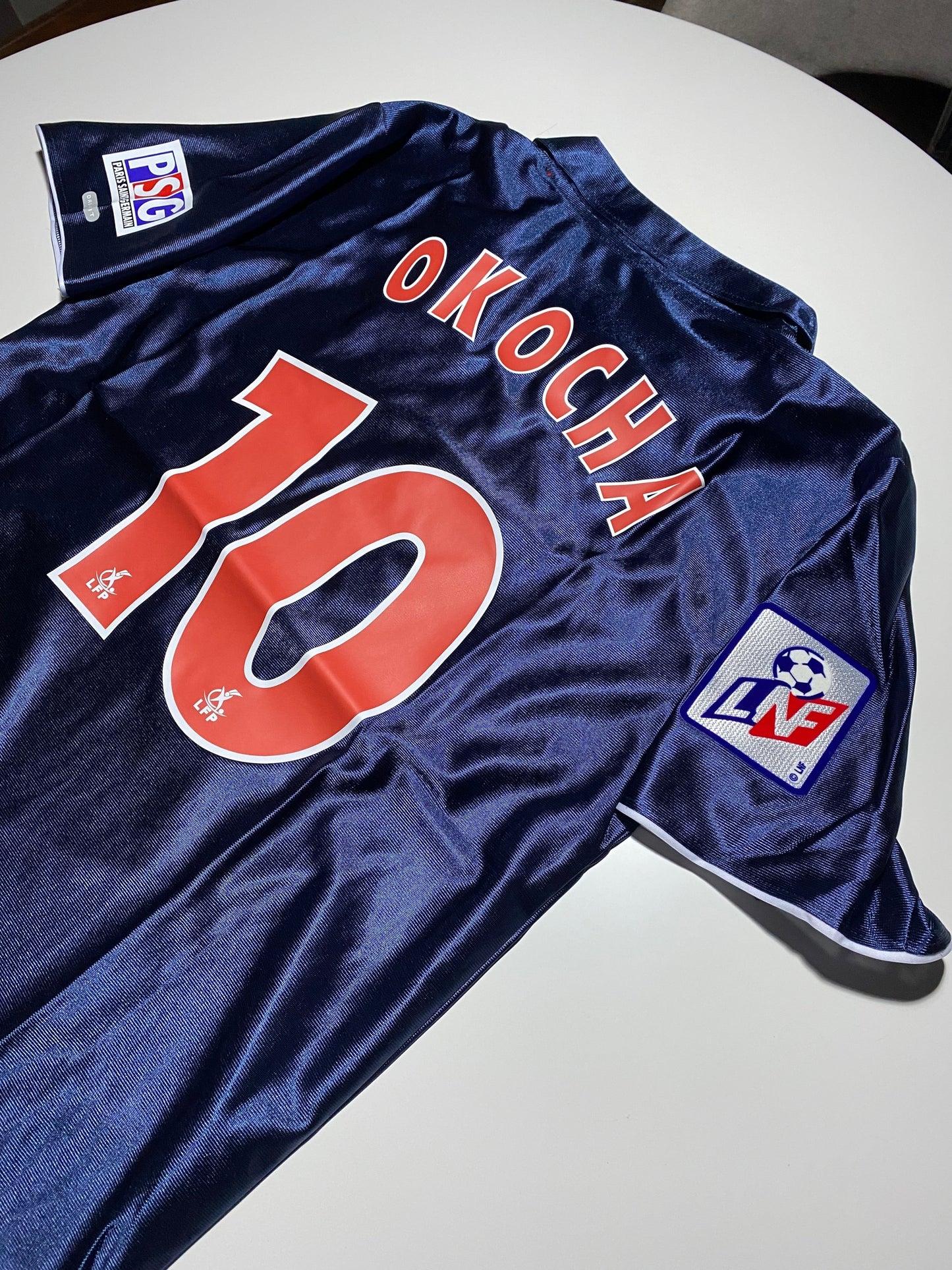 Jay-Jay Okocha 10 PSG 2002/03 Ligue 1 retro football shirt