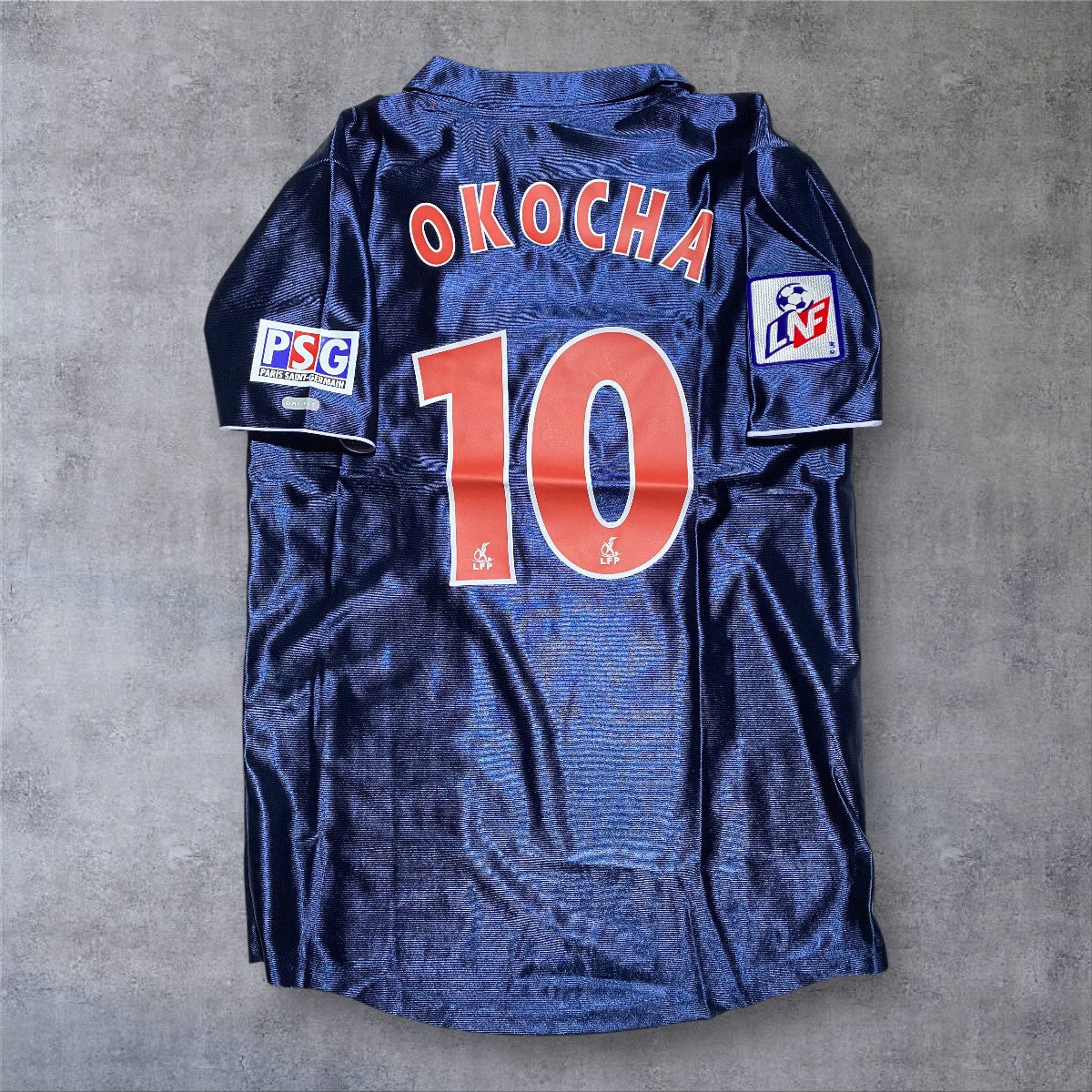 Jay-Jay Okocha 10 PSG 2002/03 Ligue 1 retro football shirt