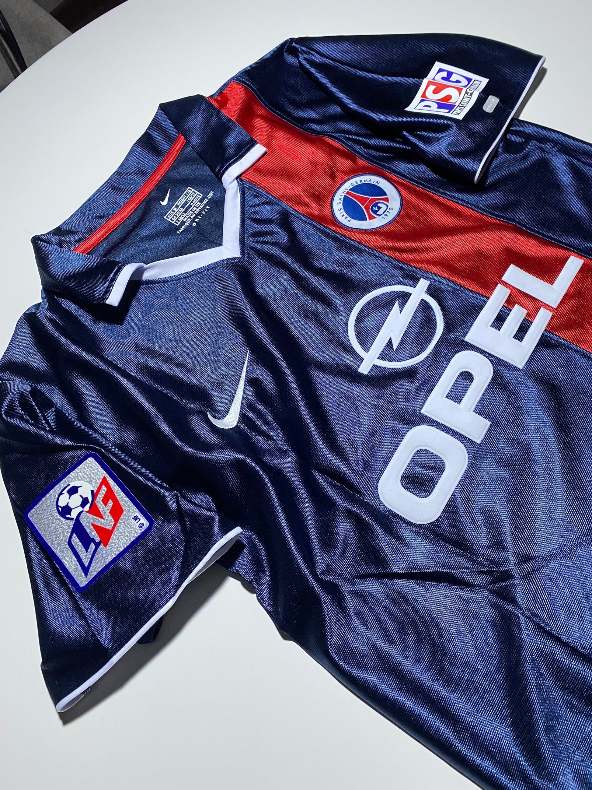 Jay-Jay Okocha 10 PSG 2002/03 Ligue 1 retro football shirt