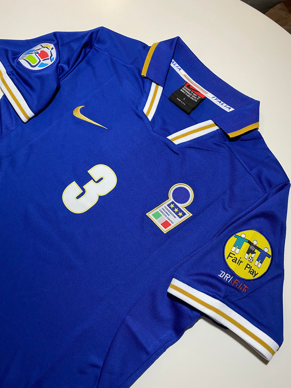Maldini 3 Italia Euro 1996 retro football shirt