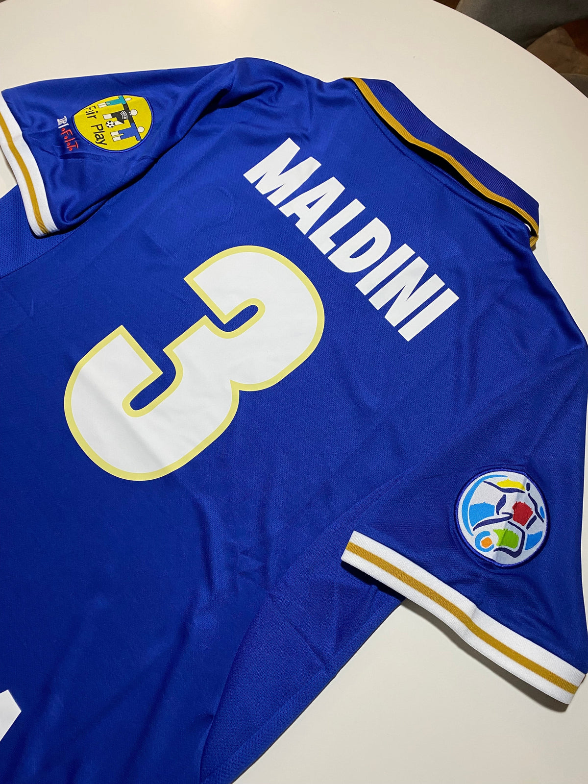 Maldini 3 Italia Euro 1996 retro football shirt