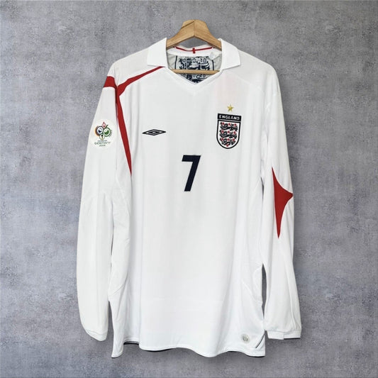 Beckham 7 England World Cup 2006 retro football shirt