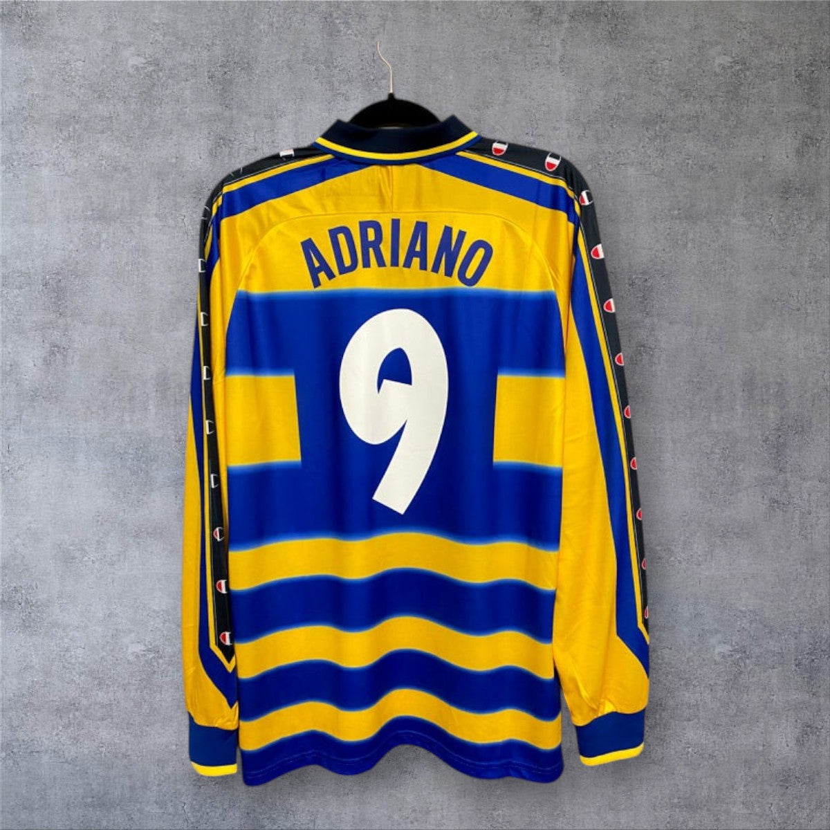 Adriano 9 Parma Home 2002/03 Serie A retro football shirt