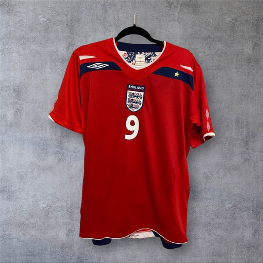 Rooney 9 England Home 2008-2010 retro football shirt