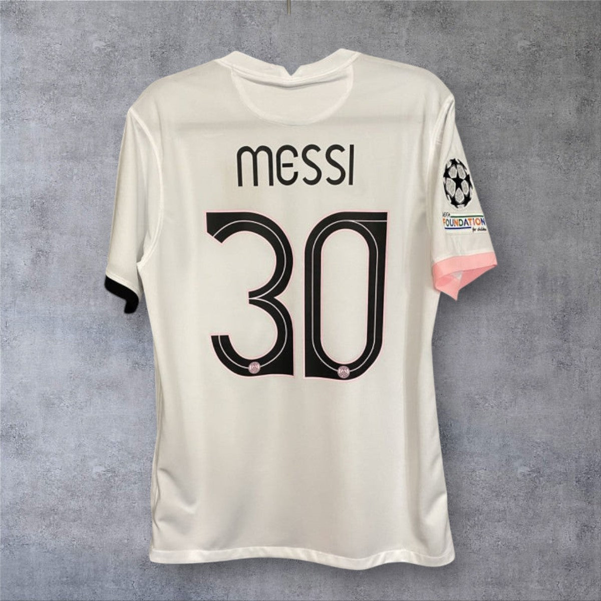 Messi 30 PSG Away 2021/22 Champions League retro football shirt