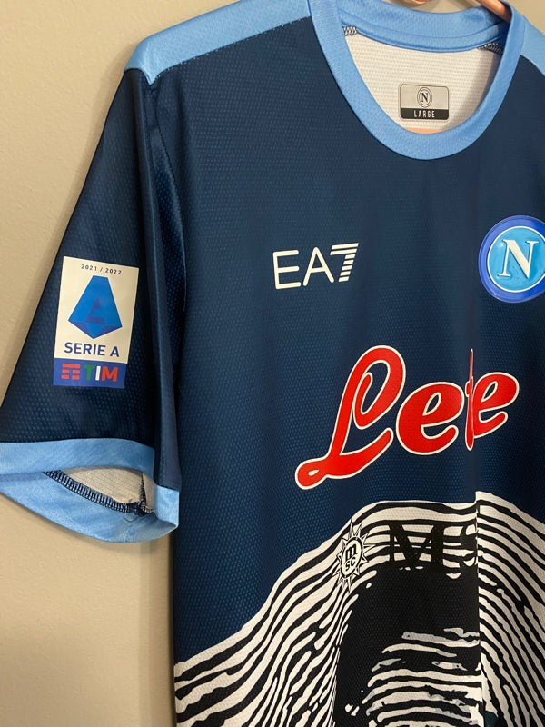 Hirving Lozano 11 Napoli Special Kit Navy Blue - 2021/22