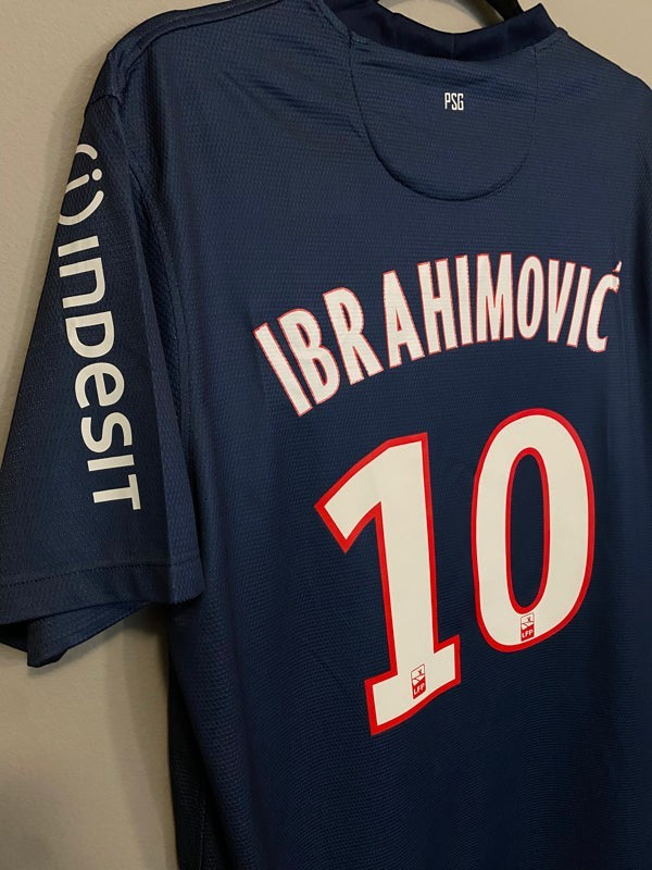 Ibrahimovic 10 PSG Home 2012/13 Ligue 1 retro football shirt