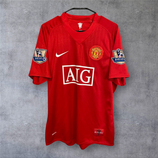 Ronaldo 7 Manchester United 2007/08 Premier League retro football shirt