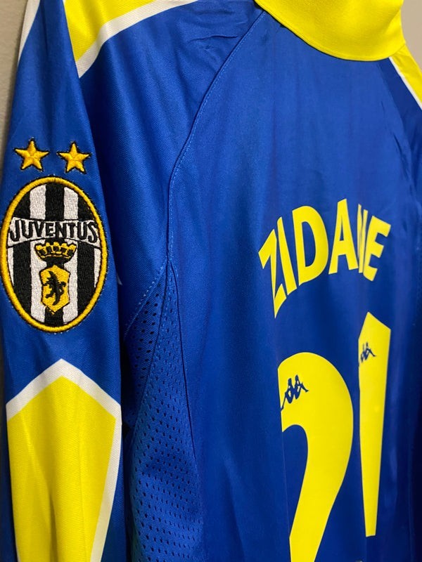 Zidane 21 Juventus Away 1997/1998 Serie A retro football shirt