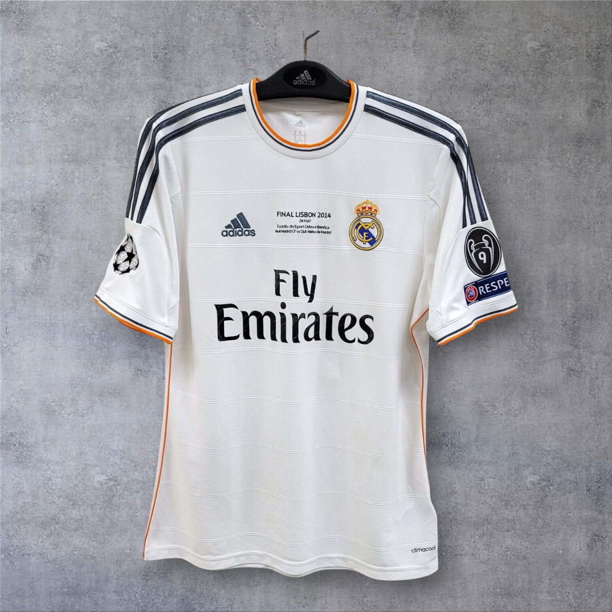 Ronaldo 7 Real Madrid 2013/2014 Home Champions League Final retro football shirt