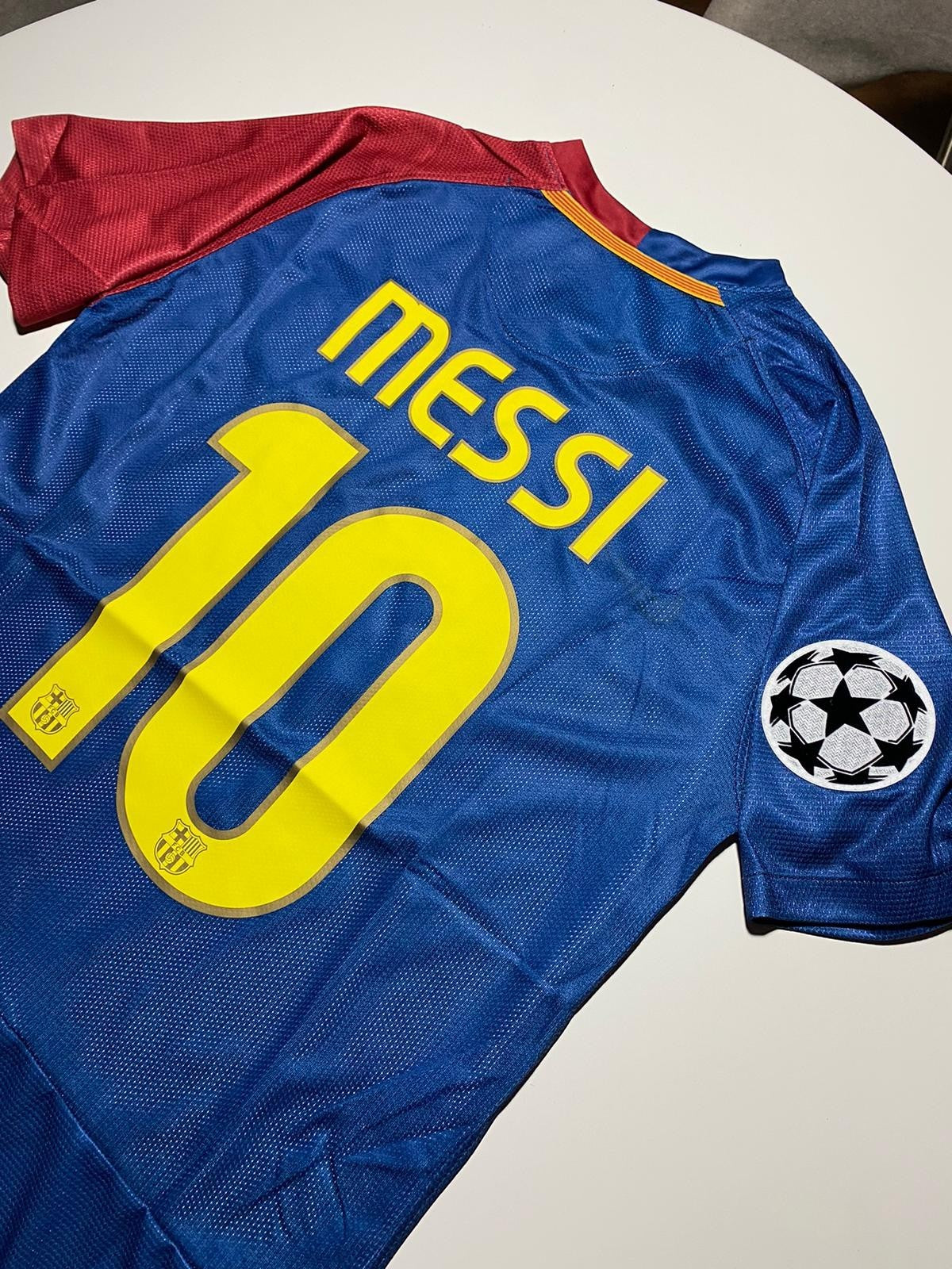Messi 10 Barcelona 2008/2009 Home Champions League Final retro football shirt