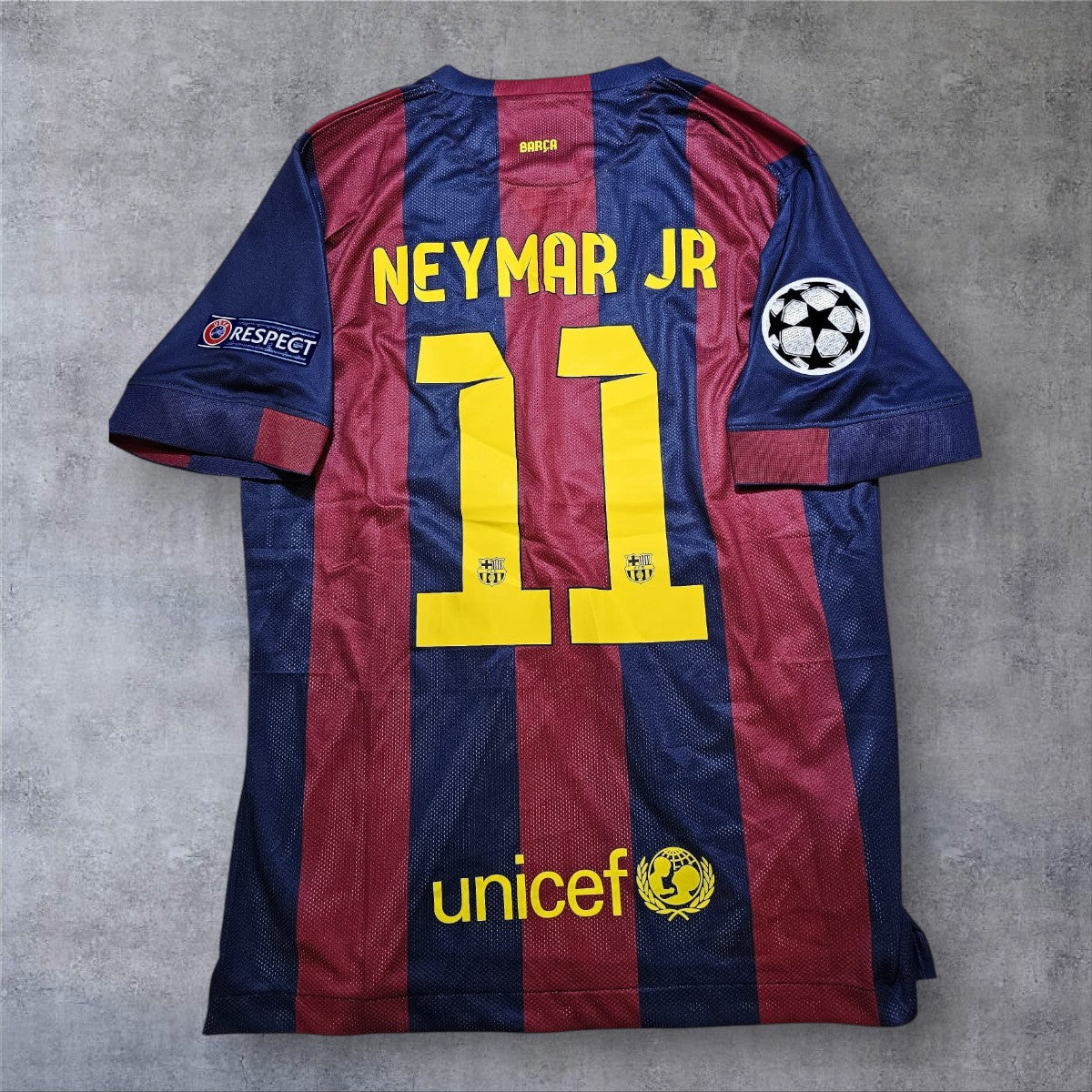 Neymar jr 11 Barcelona 2014/2015 Home Champions League Final retro football shirt