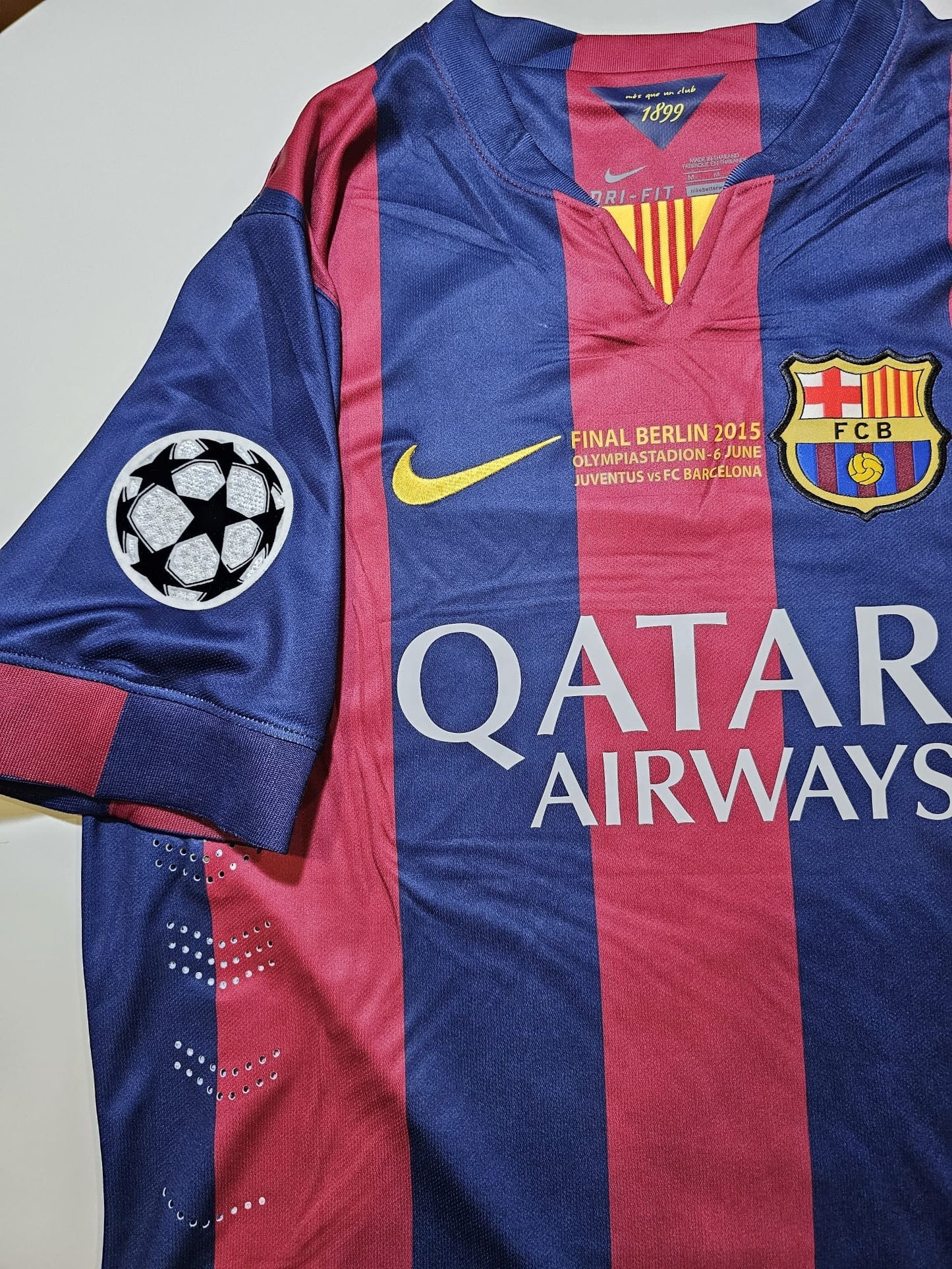 Neymar jr 11 Barcelona 2014/2015 Home Champions League Final retro football shirt