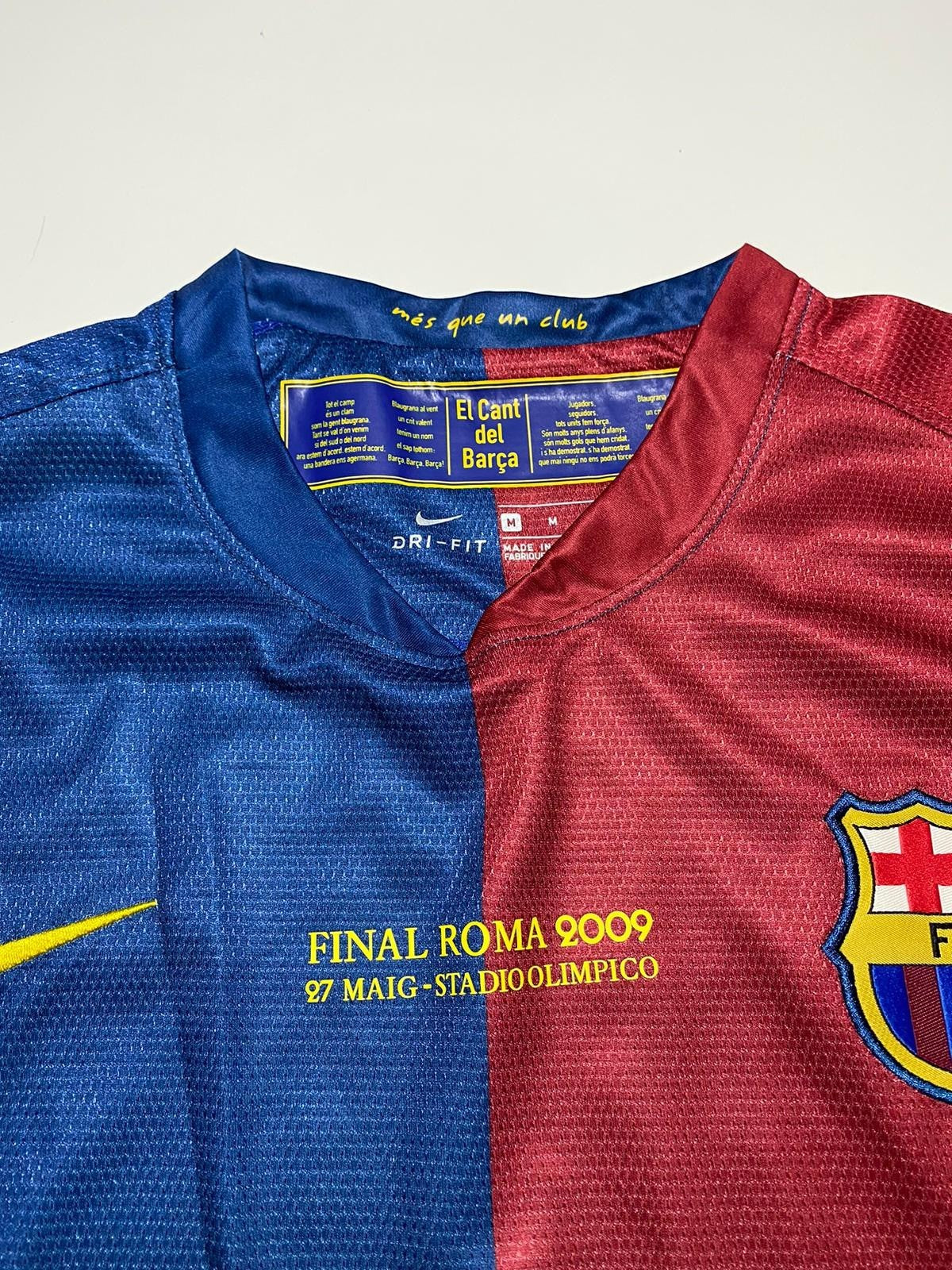 Messi 10 Barcelona 2008/2009 Home Champions League Final retro football shirt