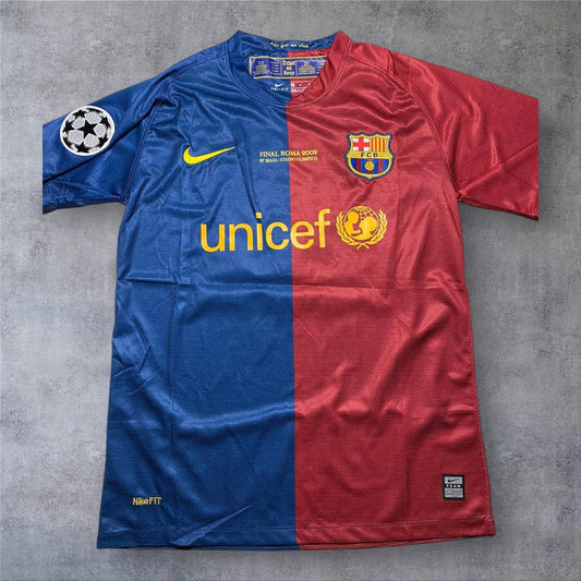 Messi 10 Barcelona 2008/2009 Home Champions League Final retro football shirt