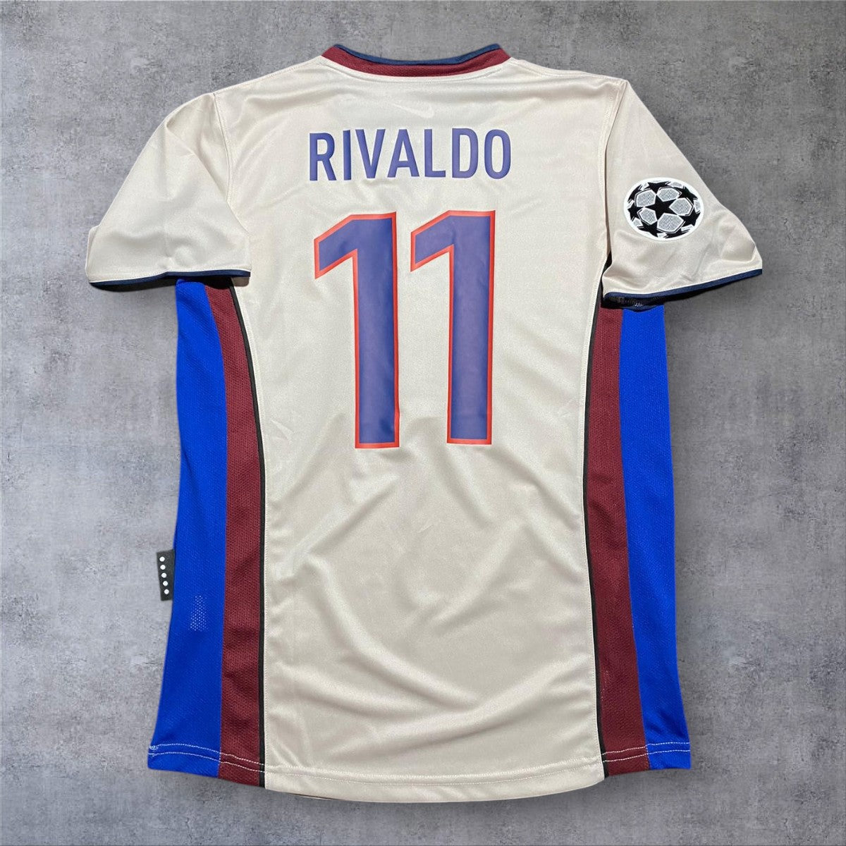 Rivaldo 11 Barcelona 1999/2000 Away Champions League retro football shirt