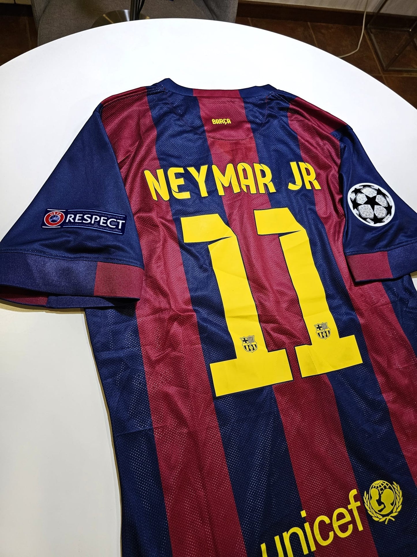 Neymar jr 11 Barcelona 2014/2015 Home Champions League Final retro football shirt