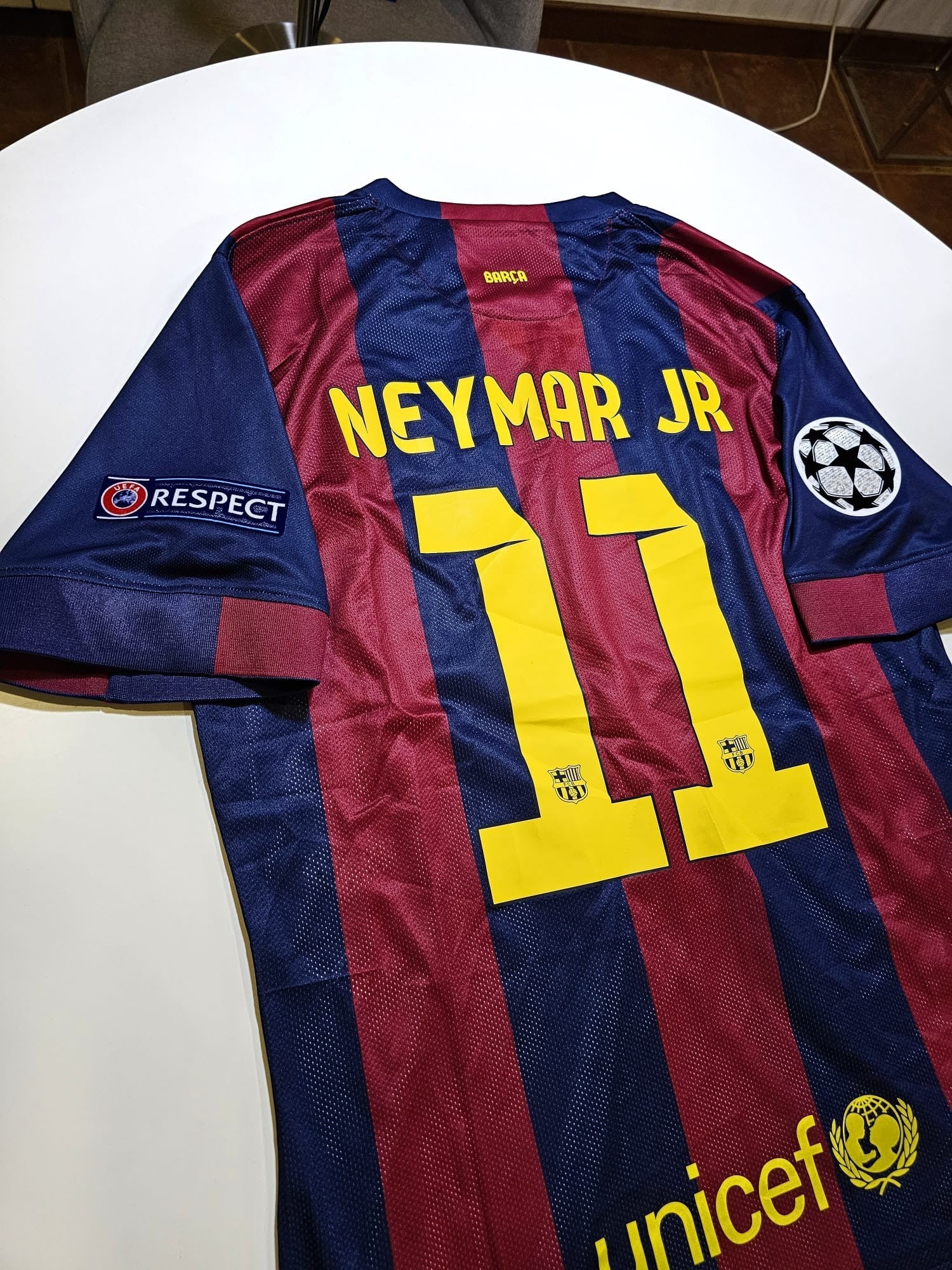 Neymar jr 11 Barcelona 2014/2015 Home Champions League Final retro football shirt
