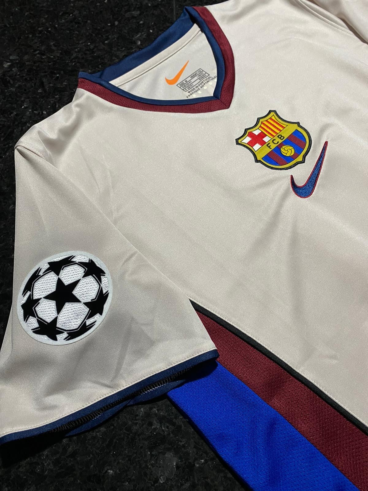 Rivaldo 11 Barcelona 1999/2000 Away Champions League retro football shirt