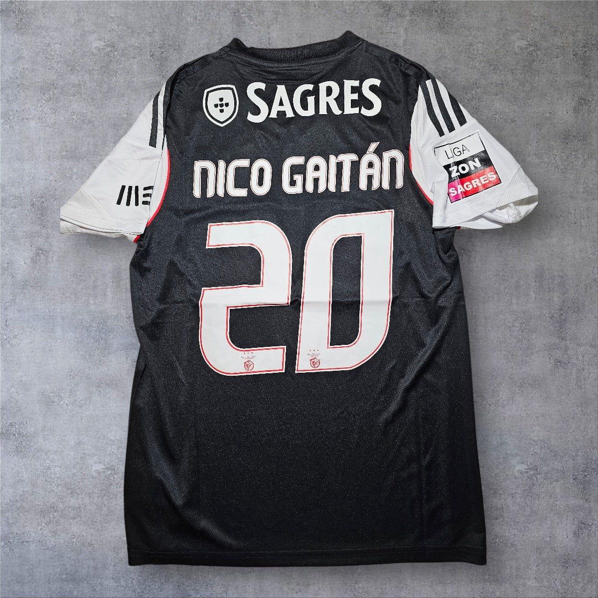 Nico Gaitán 20 SL Benfica 2013/14 Liga Zon Sagres retro football shirt