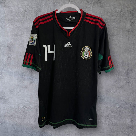 Chicharito 14 Mexico Away 2010 World Cup retro football shirt