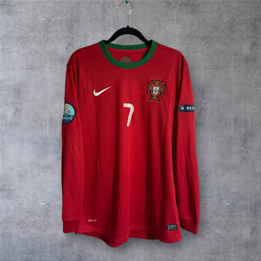 Ronaldo 7 Portugal Home 2012 Euro retro football shirt