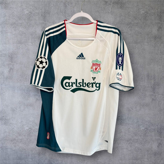 X.Alonso 14 Liverpool 2006/2007 Away retro football shirt